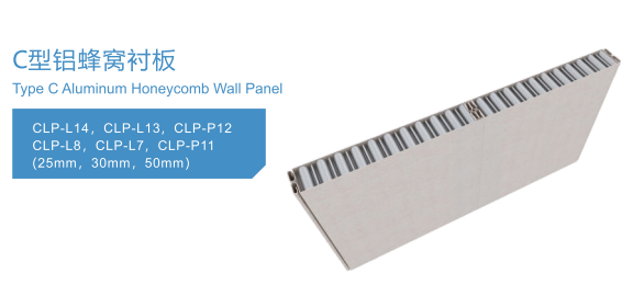 C-type aluminum honeycomb lining