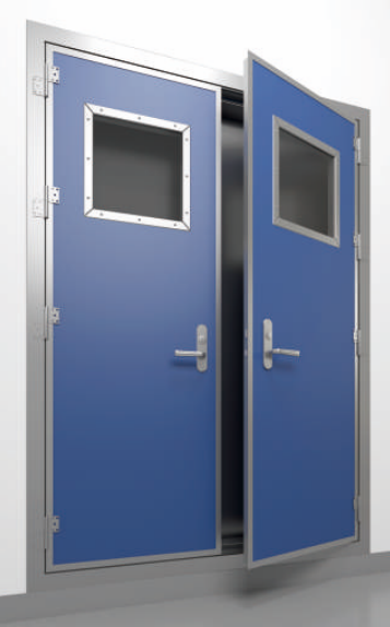 A60 weather-tight airtight double-opening fire door
